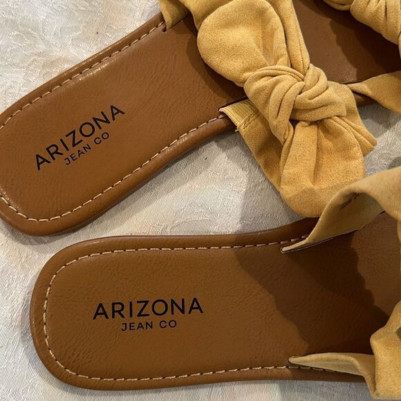 Arizona Jean Co Shoes Sandals Slides Bows Size 9 - Picture 3 of 5